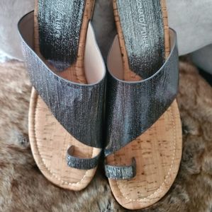 David Pliner Cork Wedge sandals